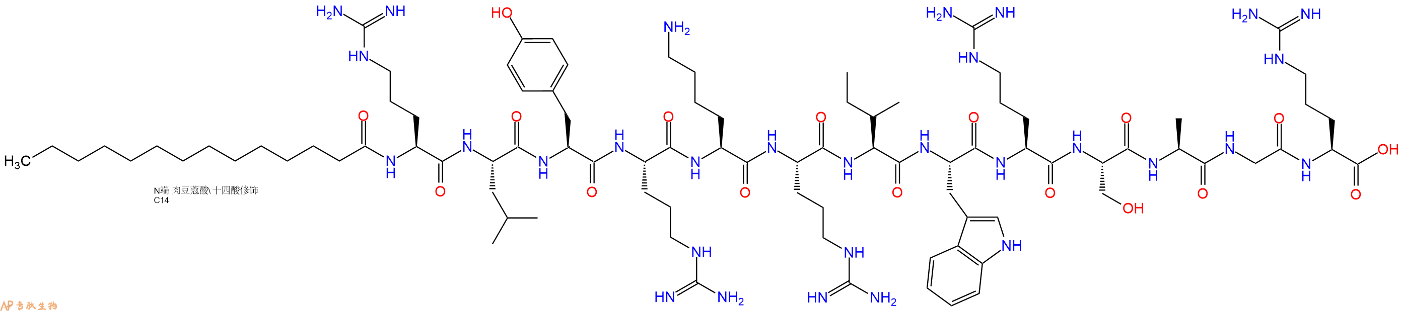 專肽生物產(chǎn)品PKMζ抑制劑：ZIP(Scrambled)、加擾控制肽908012-18-0