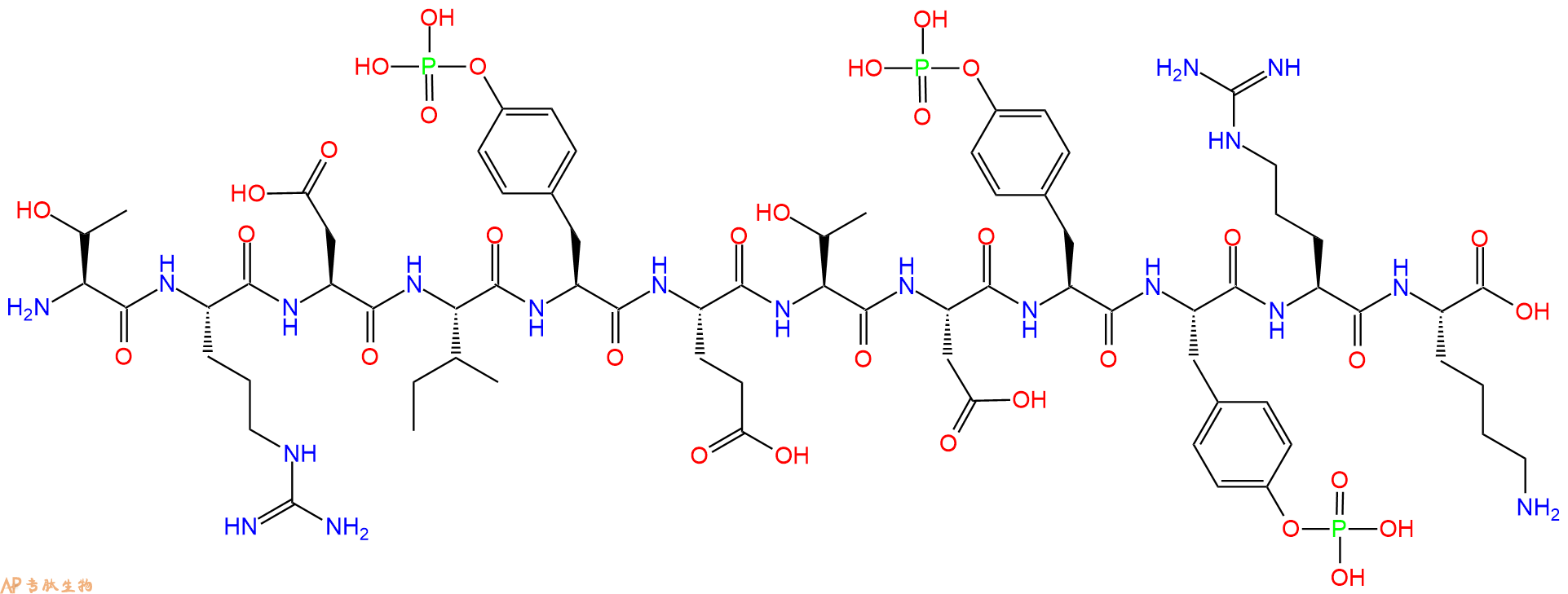 專肽生物產(chǎn)品[pTyr1146][pTyr1150][pTyr1151]Insulin Receptor (11141171-54-2