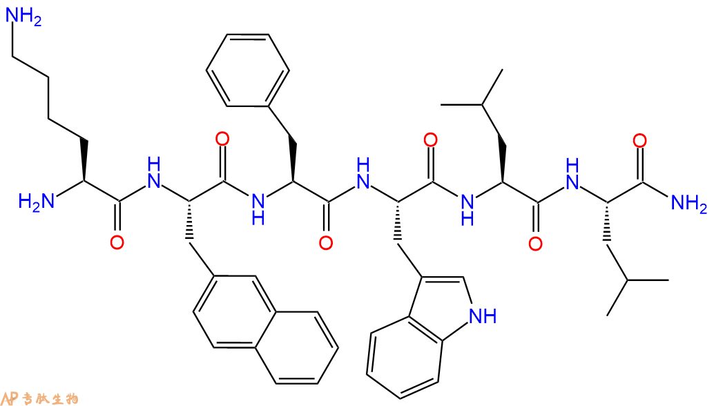 專肽生物產(chǎn)品六肽K-(D-1-Nal)-FwLL-NH21394288-22-2