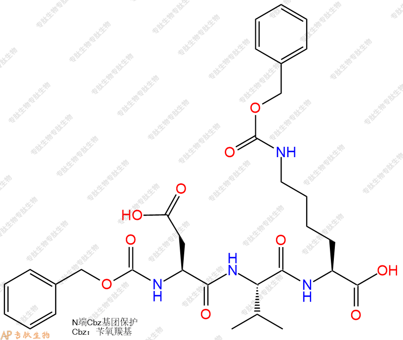 專肽生物產(chǎn)品三肽Cbz-Asp-Val-Lys(Cbz)