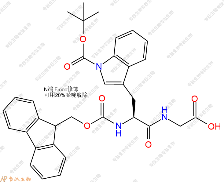 專肽生物產品二肽Fmoc-Trp(Boc)-Gly