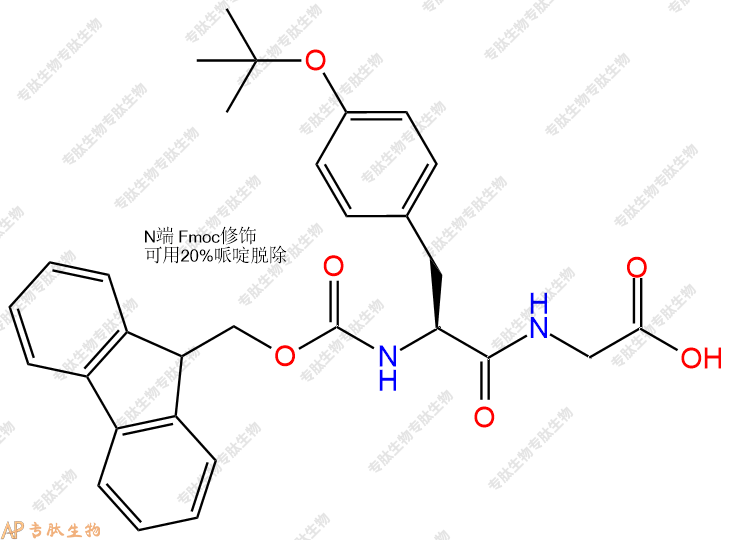 專肽生物產品二肽Fmoc-Tyr(tBu)-Gly