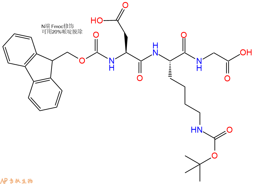 專肽生物產(chǎn)品三肽Fmoc-Asp-Lys(Boc)-Gly