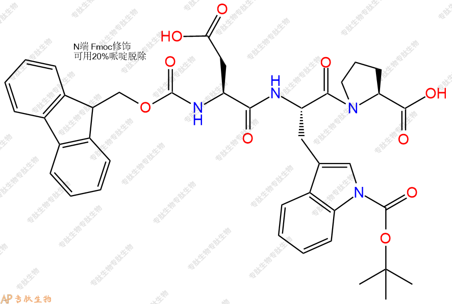 專肽生物產(chǎn)品三肽Fmoc-Asp-Trp(Boc)-Pro