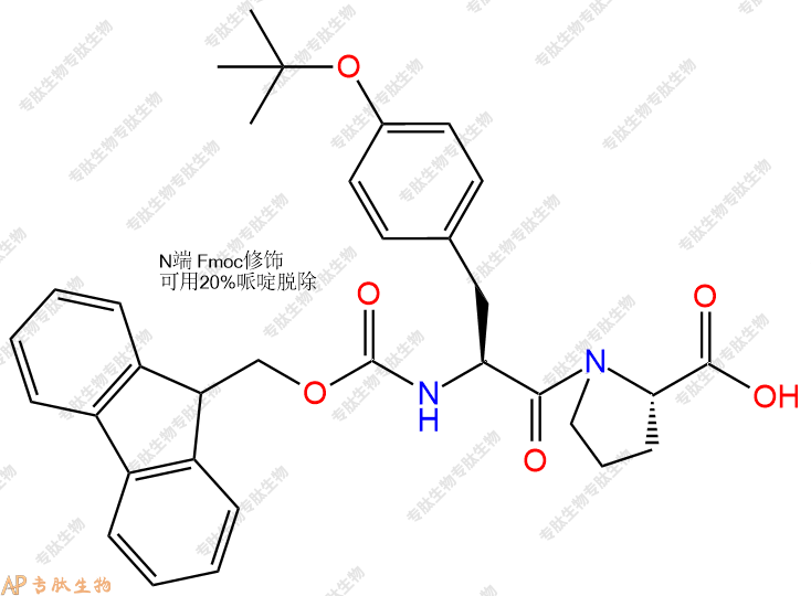 專肽生物產(chǎn)品二肽Fmoc-Tyr(tBu)-Pro