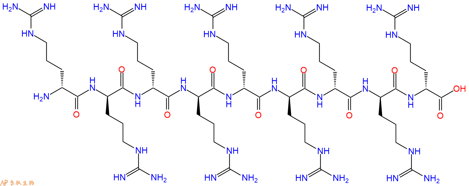 專肽生物產(chǎn)品九聚D型精氨酸肽、DArg9、r9、(D-Arg)9