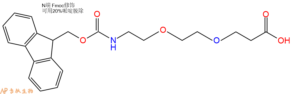 專肽生物產(chǎn)品Fmoc-PEG2-propionic acid、Fmoc-NH-PEG2-CH2CH2COOH872679-70-4