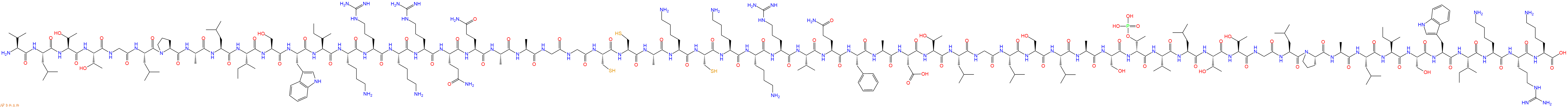 專肽生物產(chǎn)品Val-Leu-Thr-Thr-Gly-Leu-Pro-Ala-Leu-Ile-Ser-Tr