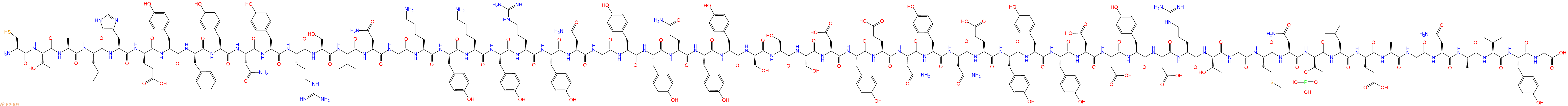 專肽生物產(chǎn)品Cys-Thr-Ala-Leu-His-Glu-Tyr-Phe-Tyr-Asn-Tyr-Ar