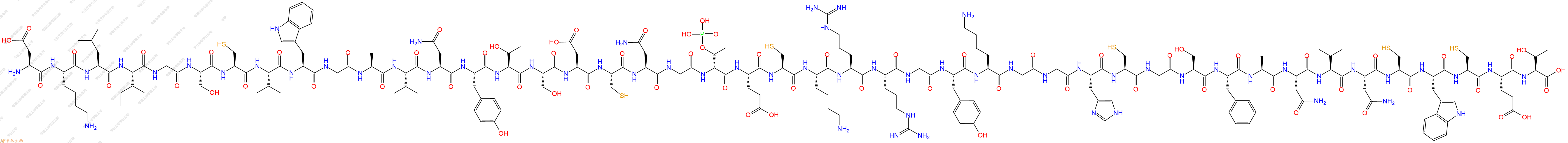 專肽生物產(chǎn)品Asp-Lys-Leu-Ile-Gly-Ser-Cys-Val-Trp-Gly-Ala-Va