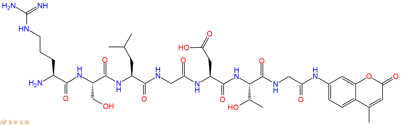 專肽生物產(chǎn)品七肽RSLGDTG-AMC