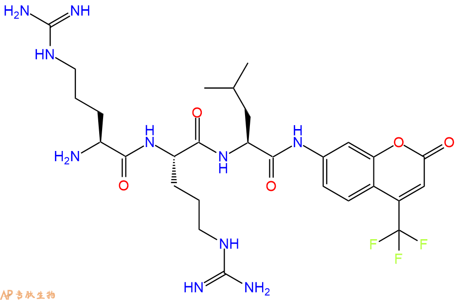 專肽生物產(chǎn)品三肽Arg-Arg-Leu-7-氨基-4-三氟甲基香豆素