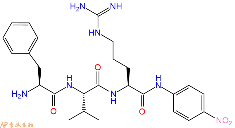 專肽生物產(chǎn)品三肽Phe-Val-Arg-對硝基苯胺