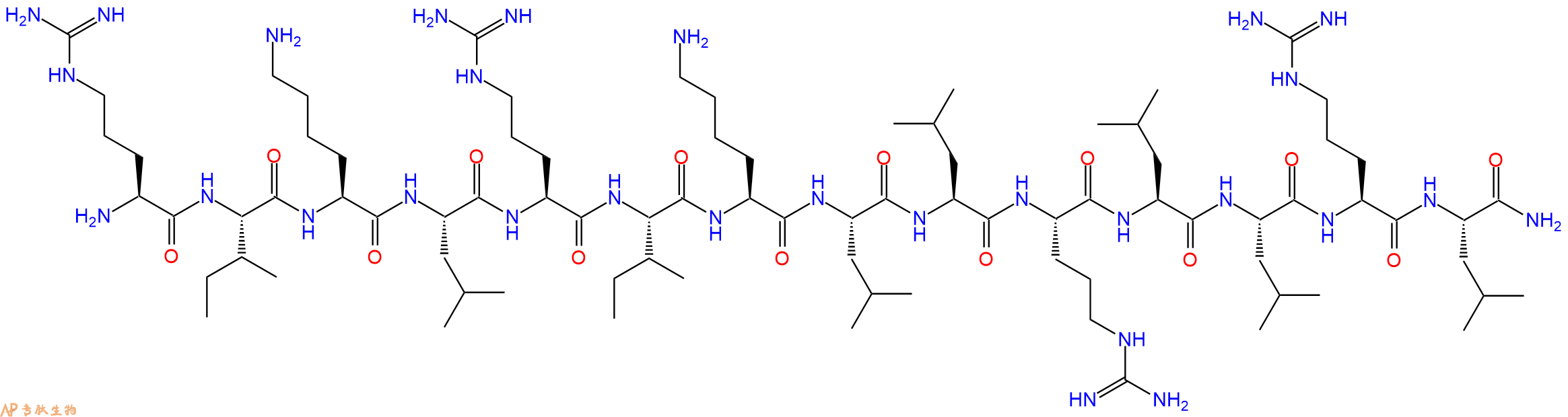 專肽生物產(chǎn)品抗菌肽分子RIKL