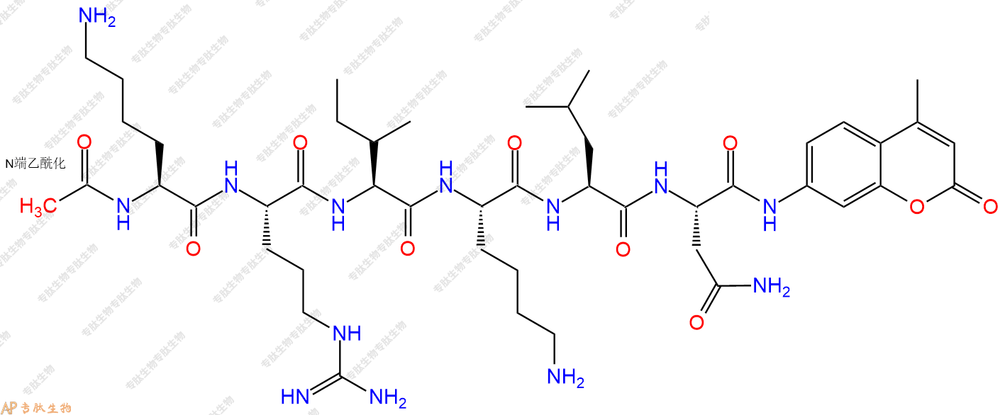 專肽生物產(chǎn)品Ac-Lys-Arg-Ile-Lys-Leu-Asn-AMC