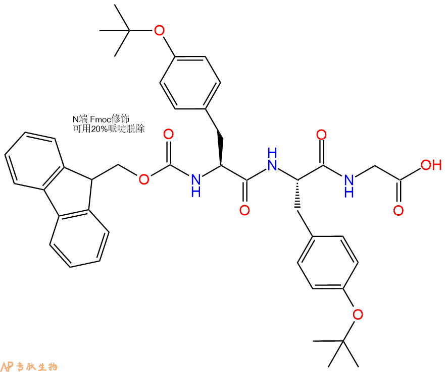 專肽生物產(chǎn)品Fmoc-Tyr(tBu)-Tyr(tBu)-Gly