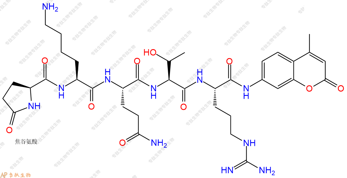 專肽生物產(chǎn)品pGlu-Lys-Gln-Thr-Arg-AMC