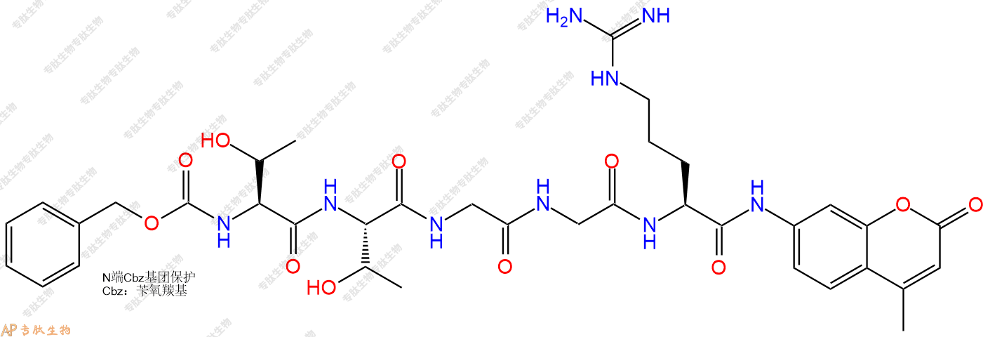 專肽生物產(chǎn)品Z-Thr-Thr-Gly-Gly-Arg-AMC