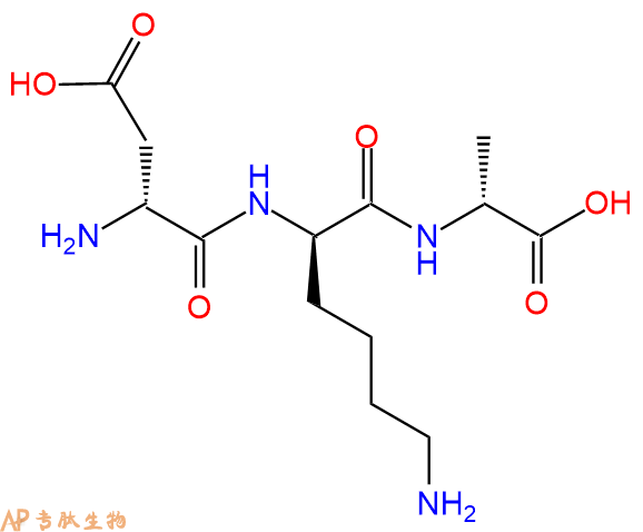 專肽生物產(chǎn)品H2N-DAsp-DLys-DAla-COOH