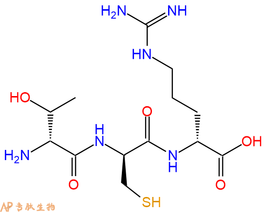 專肽生物產(chǎn)品H2N-DThr-DCys-DArg-COOH