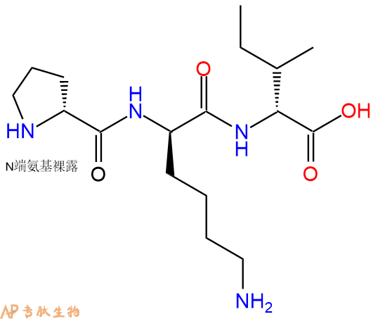 專肽生物產(chǎn)品H2N-DPro-DLys-DIle-COOH