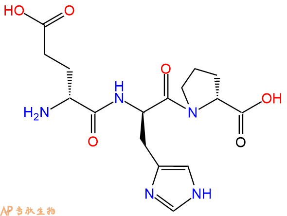 專肽生物產(chǎn)品H2N-DGlu-DHis-DPro-COOH