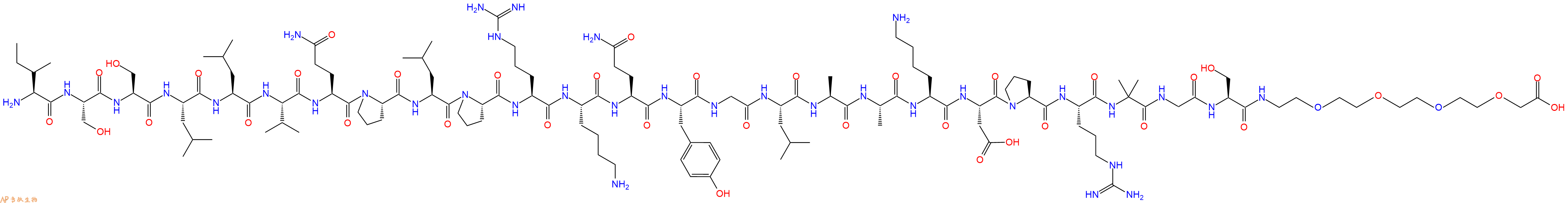 專肽生物產(chǎn)品Ile-Ser-Ser-Leu-Leu-Val-Gln-Pro-Leu-Pro-Arg-Lys-Gl