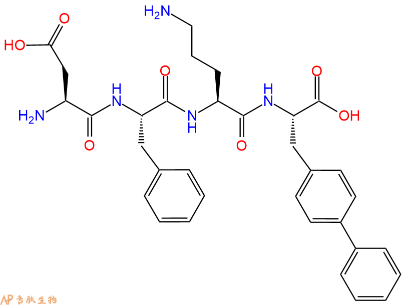 專肽生物產品H2N-Asp-Phe-Orn-Bip-COOH