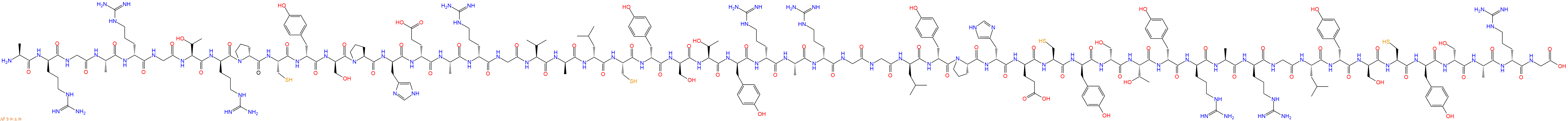 專肽生物產(chǎn)品H2N-Ala-DArg-Gly-Ala-DArg-Gly-Thr-DArg-DPro-Cys-DT