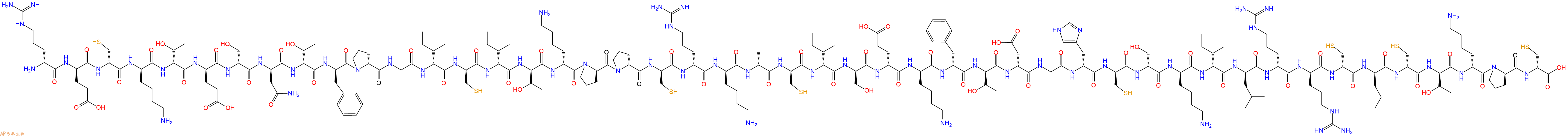 專肽生物產(chǎn)品H2N-DArg-DGlu-DCys-DLys-DThr-DGlu-DSer-DAsn-DThr-DPhe-DPro-Gly-DIle-DCys-DIle-DThr-DLys-DPro-DPro-DCys-DArg-DLys-DAla-DCys-DIle-DSer-DGlu-DLys-DPhe-DThr-DAsp-Gly-DHis-DCys-DSer-DLys-DIle-DLeu-DArg-DArg-DCys-DLeu-DCys-DThr-DLys-DPro-DCys-COOH