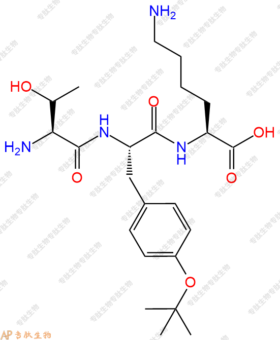 專肽生物產(chǎn)品H2N-Thr-Tyr(tBu)-Lys-COOH