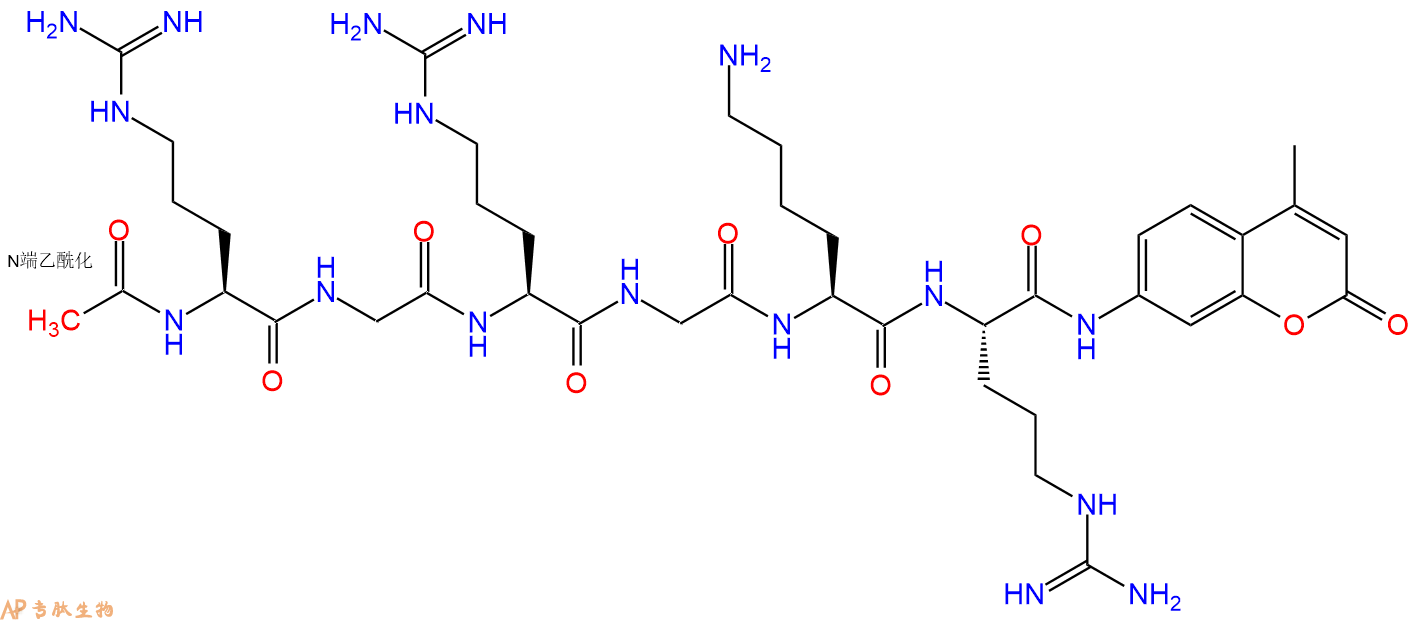 專肽生物產(chǎn)品Ac-Arg-Gly-Arg-Gly-Lys-Arg-AMC