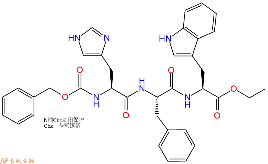 專肽生物產(chǎn)品Cbz-His-Phe-Trp-OEt10119-01-4