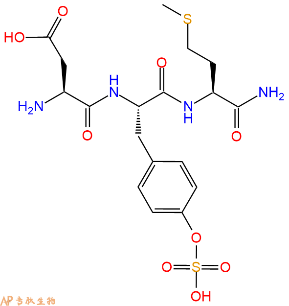 專肽生物產(chǎn)品H2N-Asp-Tyr(SO3H)-Met-NH2