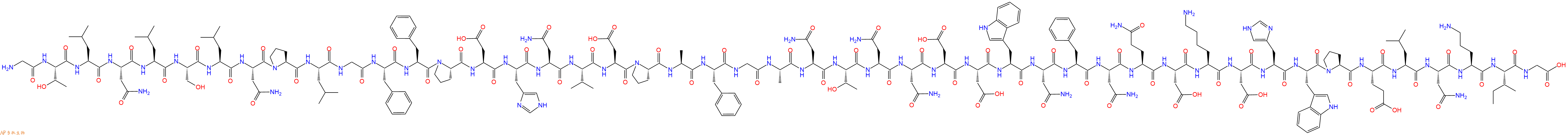 專肽生物產(chǎn)品H2N-Gly-Thr-Leu-Asn-Leu-Ser-Leu-Asn-Pro-Leu-Gly-Phe-Phe-Pro-Asp-His-Asn-Val-Asp-Pro-Ala-Phe-Gly-Ala-Asn-Thr-Asn-Asn-Asp-Asp-Trp-Asn-Phe-Asn-Gln-Asp-Lys-Asp-His-Trp-Pro-Glu-Leu-Asn-Orn-Ile-Gly-COOH