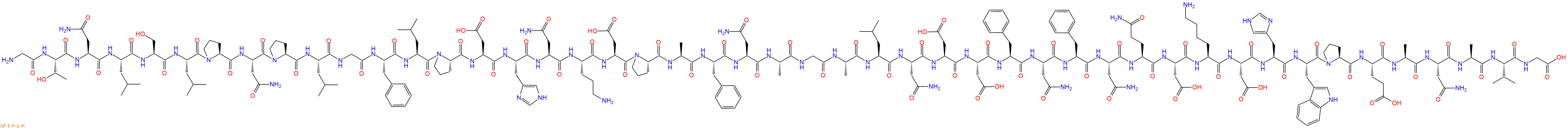 專肽生物產(chǎn)品H2N-Gly-Thr-Asn-Leu-Ser-Leu-Pro-Asn-Pro-Leu-Gly-Phe-Leu-Pro-Asp-His-Asn-Orn-Asp-Pro-Ala-Phe-Asn-Ala-Gly-Ala-Leu-Asn-Asp-Asp-Phe-Asn-Phe-Asn-Gln-Asp-Lys-Asp-His-Trp-Pro-Glu-Ala-Asn-Ala-Val-Gly-COOH