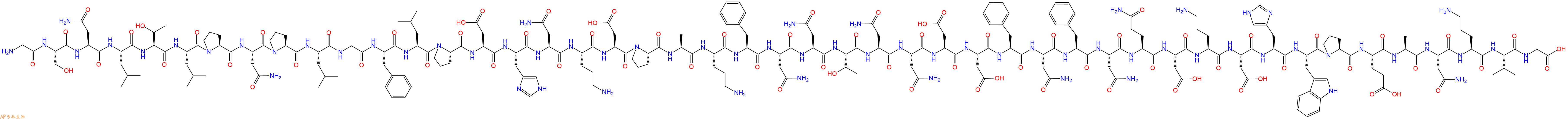 專肽生物產(chǎn)品H2N-Gly-Ser-Asn-Leu-Thr-Leu-Pro-Asn-Pro-Leu-Gly-Phe-Leu-Pro-Asp-His-Asn-Orn-Asp-Pro-Ala-Orn-Phe-Asn-Asn-Thr-Asn-Asn-Asp-Asp-Phe-Asn-Phe-Asn-Gln-Asp-Orn-Asp-His-Trp-Pro-Glu-Ala-Asn-Orn-Val-Gly-COOH