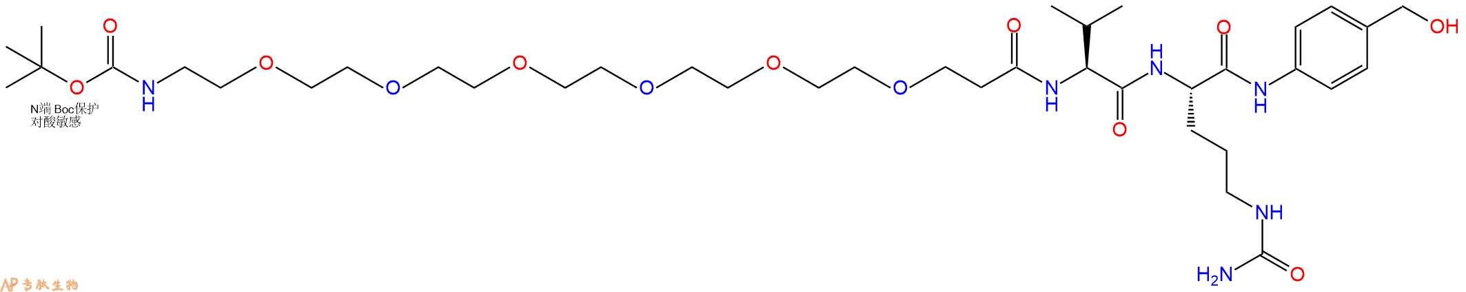 專(zhuān)肽生物產(chǎn)品Boc-PEG6-Val-Cit-PAB-OH2055024-53-6