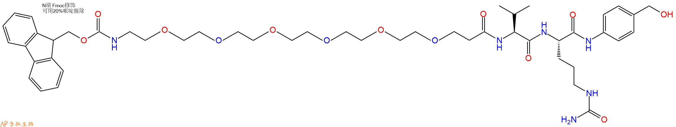 專肽生物產(chǎn)品Fmoc-PEG6-Val-Cit-PAB-OH2055024-57-0