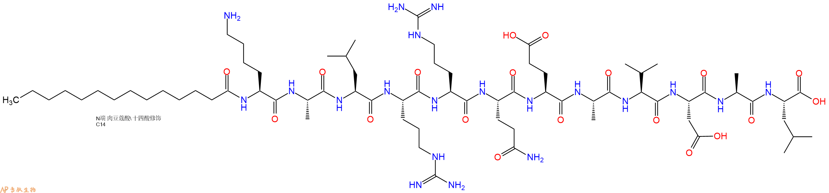 專肽生物產品肉豆蔻酰化的Autocamtide-2-相關抑制肽、Autocamtide-2-related inhibitory peptide, myristoylated201422-04-0