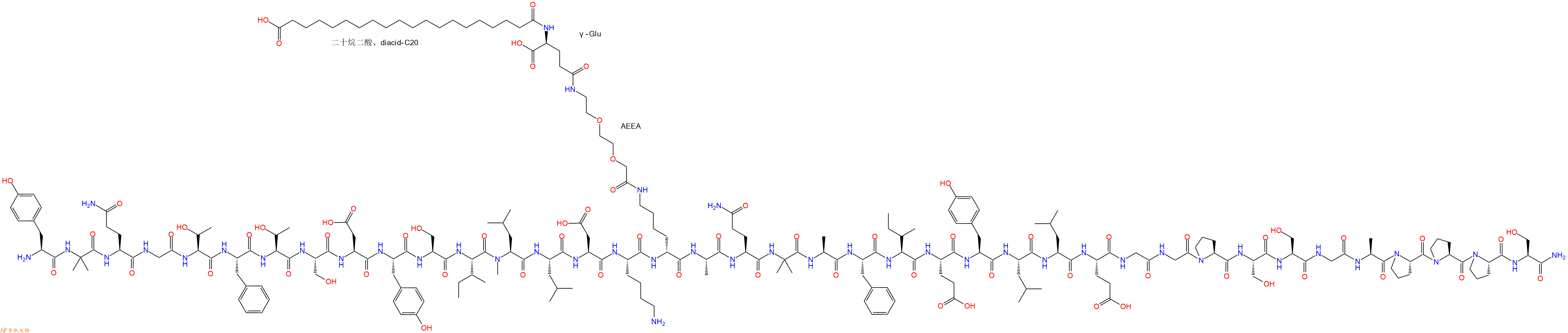 專肽生物產(chǎn)品雷塔魯肽、Retatrutide2381089-83-2