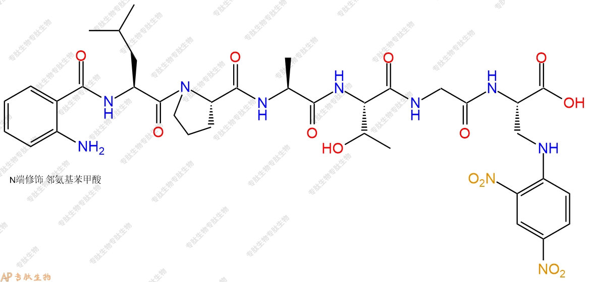 專肽生物產(chǎn)品Abz-Leu-Pro-Ala-Thr-Gly-Dap(Dnp)-OH