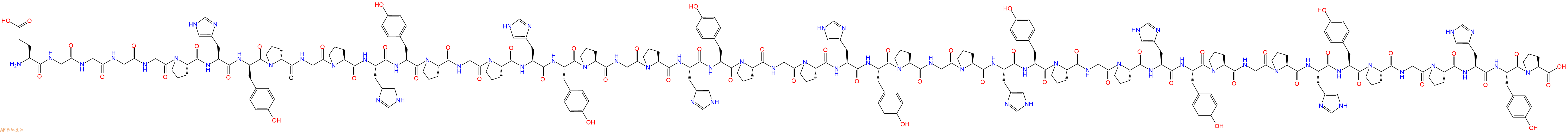 專(zhuān)肽生物產(chǎn)品H2N-Glu-Gly-Gly-Gly-Gly-Pro-His-DTyr-DPro-Gly-Pro-His-Tyr-Pro-Gly-Pro-His-Tyr-Pro-Gly-Pro-His-Tyr-Pro-Gly-Pro-His-Tyr-Pro-Gly-Pro-His-Tyr-Pro-Gly-Pro-His-Tyr-Pro-Gly-Pro-His-Tyr-Pro-Gly-Pro-His-Tyr-Pro-OH