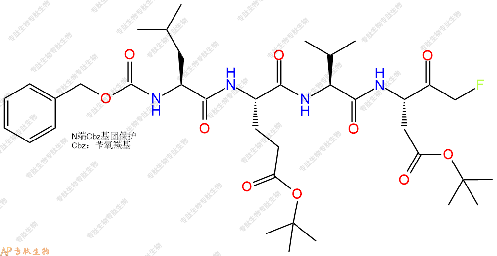 專肽生物產(chǎn)品caspase-4 inhibitor：Cbz-Leu-Glu(OtBu)-Val-Asp(OtBu)-FMK1135688-25-3