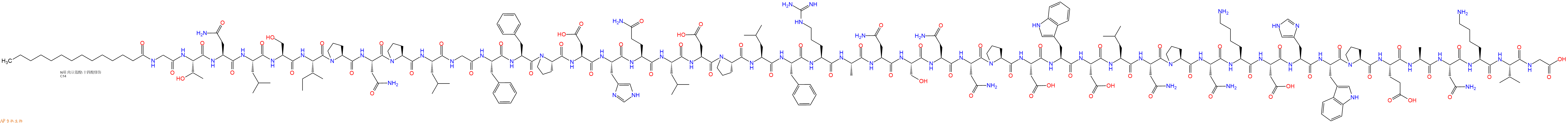 專肽生物產(chǎn)品Myristicacid-Gly-Thr-Asn-Leu-Ser-Ile-Pro-Asn-Pro-Leu-Gly-Phe-Phe-Pro-Asp-His-Gln-Leu-Asp-Pro-Leu-Phe-Arg-Ala-Asn-Ser-Asn-Asn-Pro-Asp-Trp-Asp-Leu-Asn-Pro-Asn-Lys-Asp-His-Trp-Pro-Glu-Ala-Asn-Lys-Val-Gly-OH