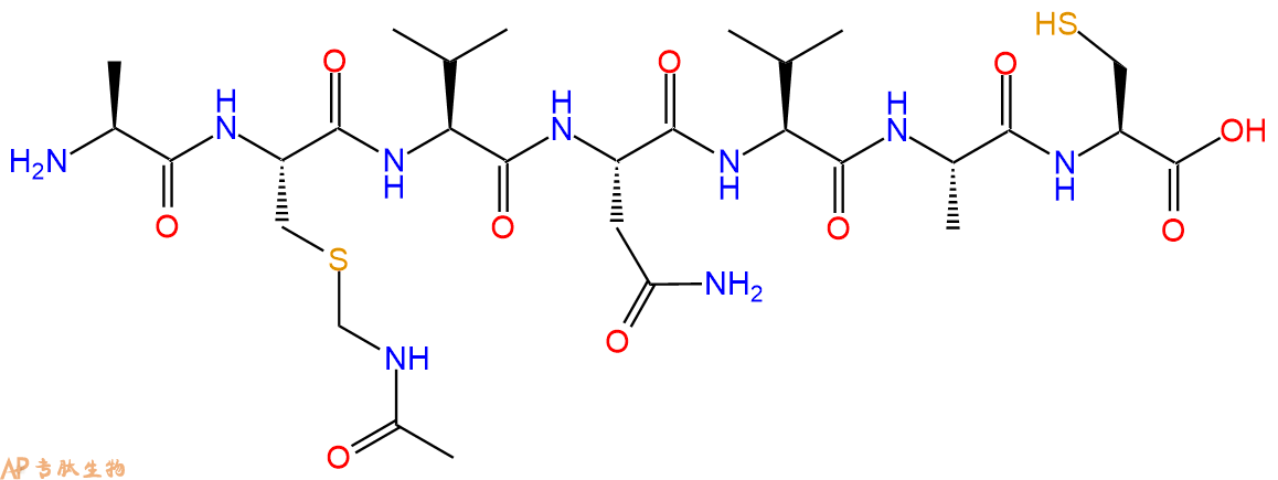 專肽生物產(chǎn)品H2N-Ala-Cys(Acm)-Val-Asn-Val-Ala-Cys-OH