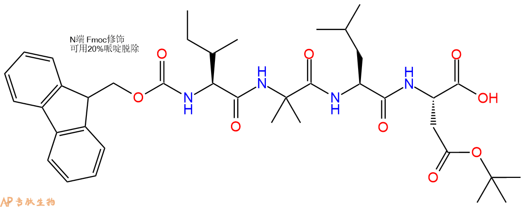 專肽生物產(chǎn)品Fmoc-Ile-Aib-Leu-Asp(OtBu)-OH