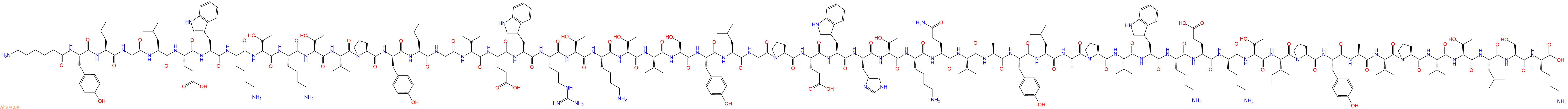 專肽生物產(chǎn)品H2N-Ahx-Tyr-Leu-Gly-Leu-Glu-Trp-Lys-Thr-Lys-Thr-Val-Pro-Tyr-Leu-Gly-Val-Glu-Trp-Arg-Thr-Lys-Thr-Val-Ser-Tyr-Leu-Gly-Pro-Glu-Trp-His-Thr-Lys-Gln-Val-Ala-Tyr-Leu-Ala-Pro-Val-Trp-Lys-Glu-Lys-Thr-Ile-Pro-Tyr-Ala-Val-Pro-Val-Thr-Leu-Ser-Lys-OH