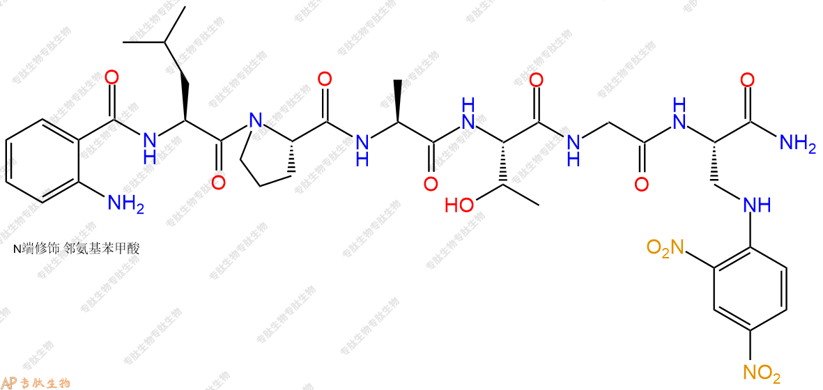 專肽生物產(chǎn)品Abz-Leu-Pro-Ala-Thr-Gly-Dap(Dnp)-NH2