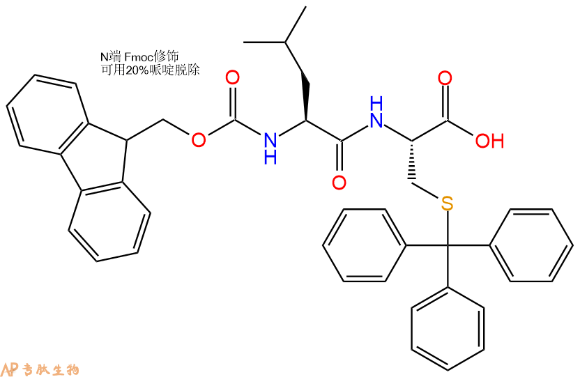 專肽生物產(chǎn)品Fmoc-Leu-Cys(Trt)-OH